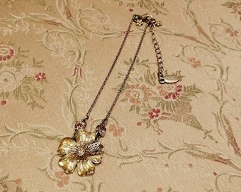 Pilgrim Flower Anklet with Butterfly