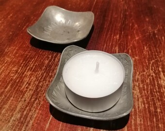 Pair of Swedish Pewter Ash Trays (or tea light holders), Torssell 1965