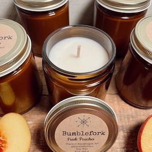9 oz Fresh Peaches Soy Candle