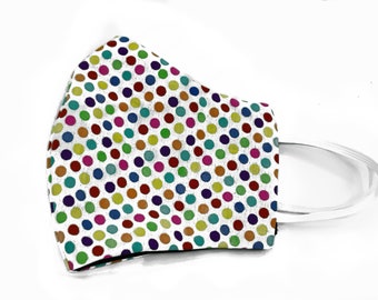 Dot Me Rainbow Face mask