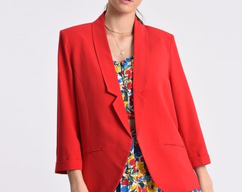 Modern blazer in red
