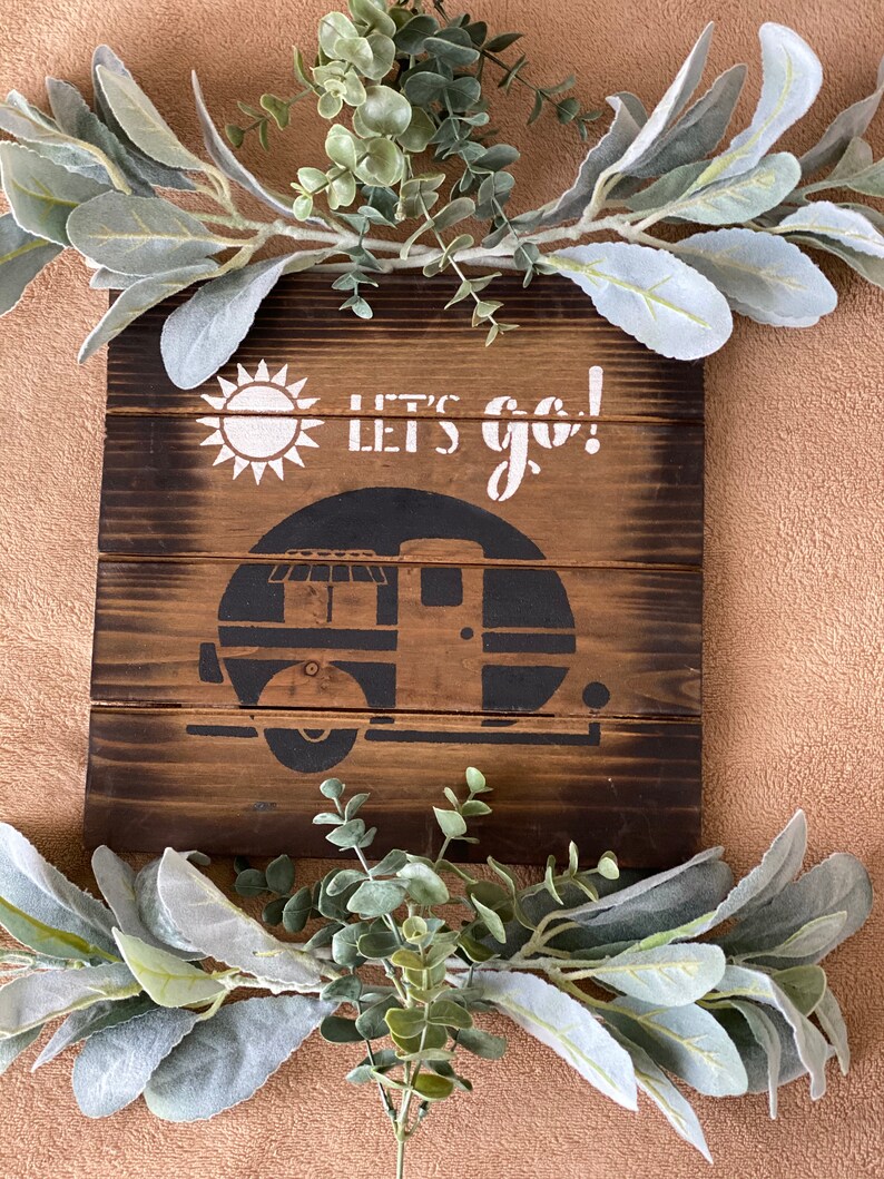 Lets Go Wood Sign