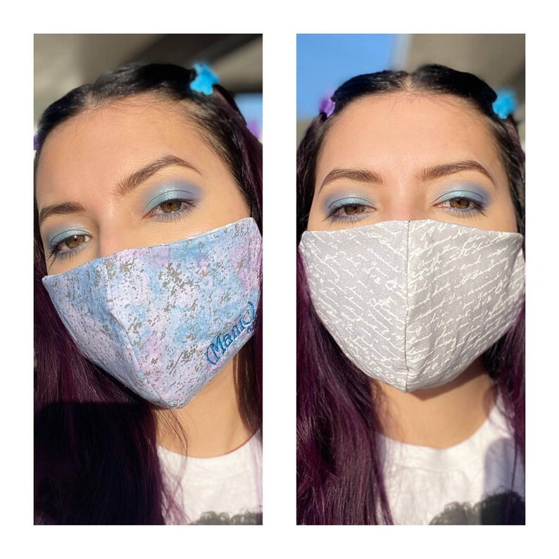 Manic Album Cover Reversible Face Mask Etsy