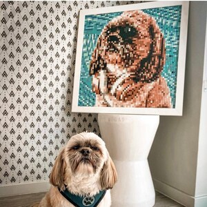 Custom Bricked Mosaic Portrait Ask for a free preview pixel portrait, Holliday Gift, Christmas Gift, Gift for him, Gift for her