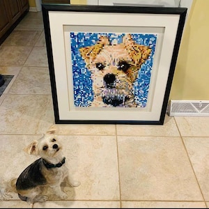 Custom Photo Brick Mosaic Kit – Personalized Gift for Family, Couples, Pets & More – Unique DIY Wall Art Made from Your Picture