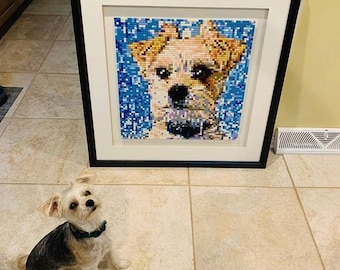 Custom Photo Brick Mosaic Kit: Personalized DIY Wall Art
