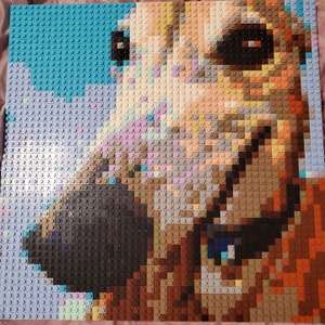 Aangepast portret baksteenmozaïek Vraag om een gratis voorbeeld/ Aangepast cadeau/ Bouwstenen/ Cadeau voor hem/ Cadeau voor haar/Aangepast cadeau/foto baksteen