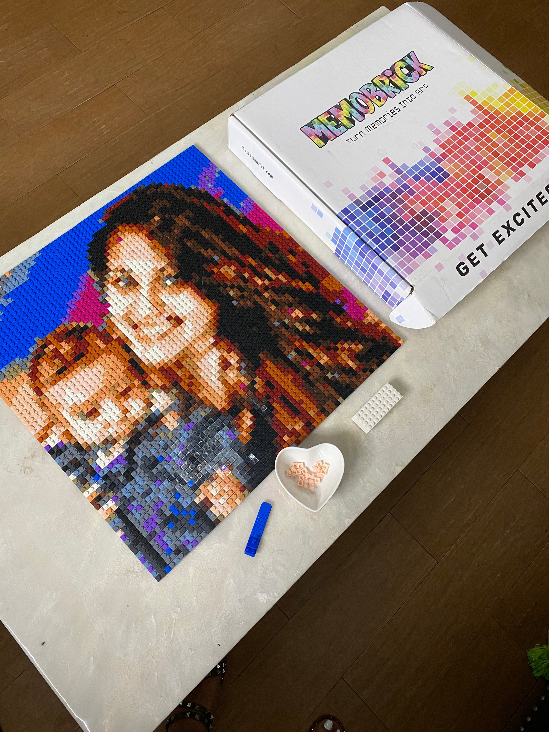 Super Mario Bros Brick Mosaic Portrait: Custom DIY Art Kit - Etsy