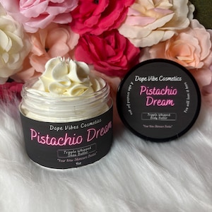 Pistachio Whipped Body Butter, Triple Whipped Shea Butter, All Natural Skincare, Organic Shea Butter, Great for all skin types