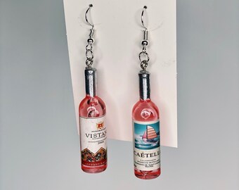 Wine Earrings, Wine Bottle Earrings