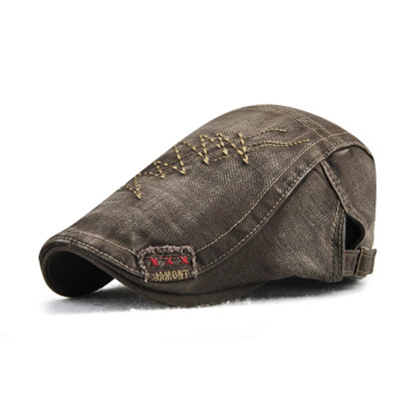 Spring Vintage Slouchy Flat Hat For Men,Denim Newsboy Hat GatsbyHat,Outdoor Bicycle Flat Cap,Irish Flat Cap,Baker Boy Hat Peaky Blinders