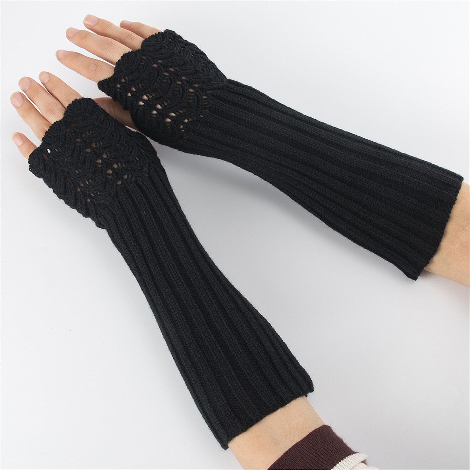 Knitted Long Gloves For WomenWinter Warm Gloves For Etsy