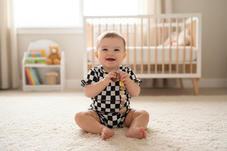 Personlig napphållare | Boho Happy Face, Anpassat barnnamn bild 7