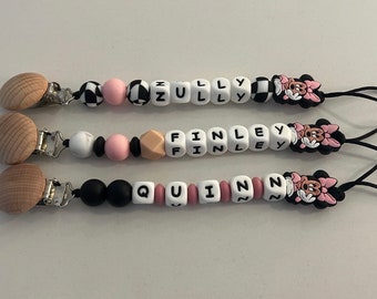 Personalized Silicone Pacifier Clip | Custom Baby Name