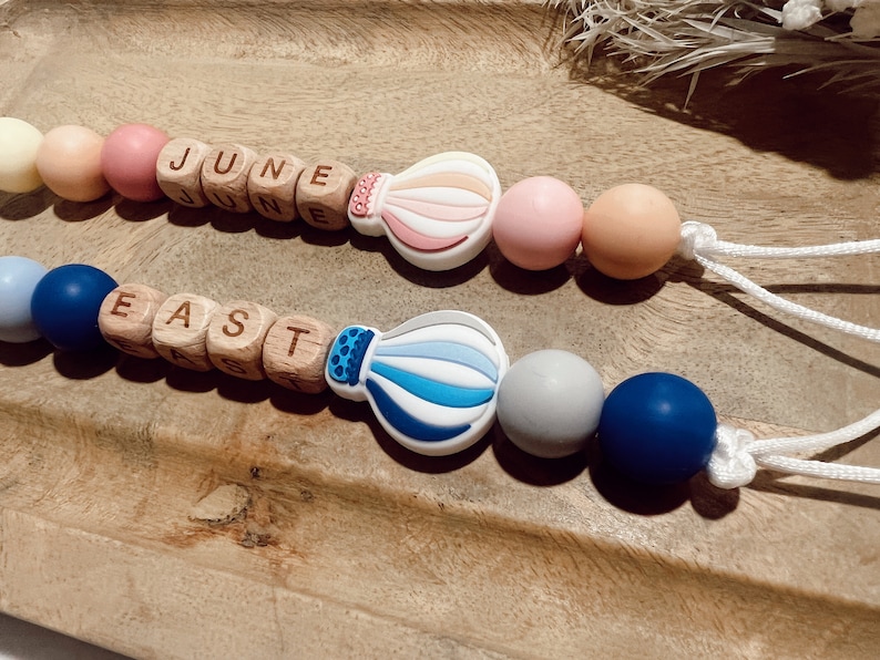 Best Seller Rainbow Pacifier Clip Boho Newborn Preemie babyshower gift Custom Personalized with name Rainbow baby image 4