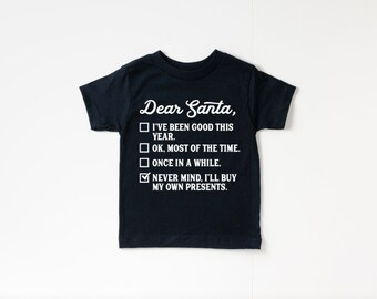 Dear Santa | Christmas Tshirt | Toddler Tee | Baby Onesies | Holiday | Tis the season