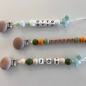 Bestseller Safari wild nursery Personalized Custom Pacifier Clip Custom Baby Name Personalized Baby Gift Baby Shower Newborn Gift image 5