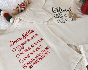 Christmas Graphic Tees | Red Christmas Truck | Santa Tee | Cookie Tester | Toddler Tees & Onesies