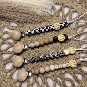 Personlig napphållare | Boho Happy Face, Anpassat barnnamn bild 8