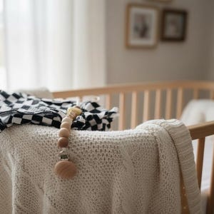 Personlig napphållare | Boho Happy Face, Anpassat barnnamn bild 4