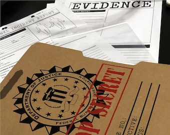 DIY Detective Case File Card [DIGITAL DOWNLOAD]