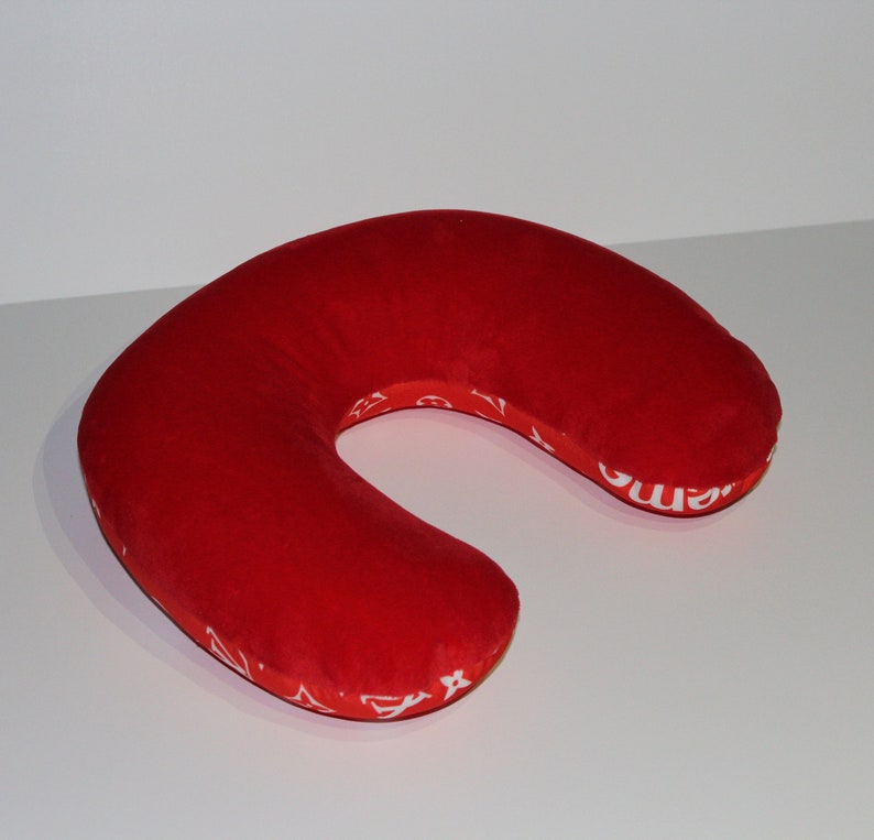 Comfortable Red Neck Pillow Etsy