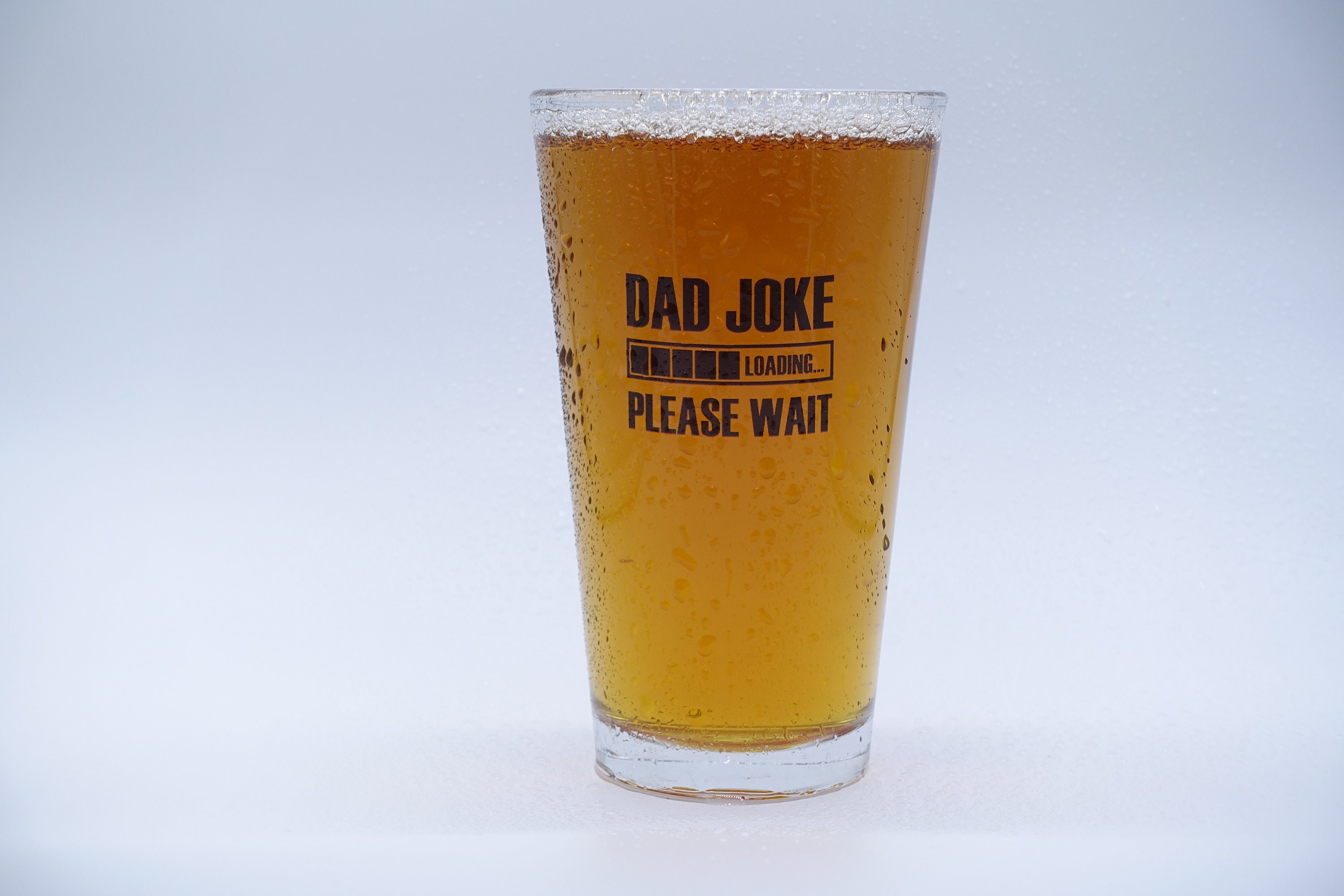 Dad Joke Pint Glass Etsy