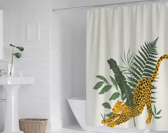 Animal Print Shower Curtain Etsy