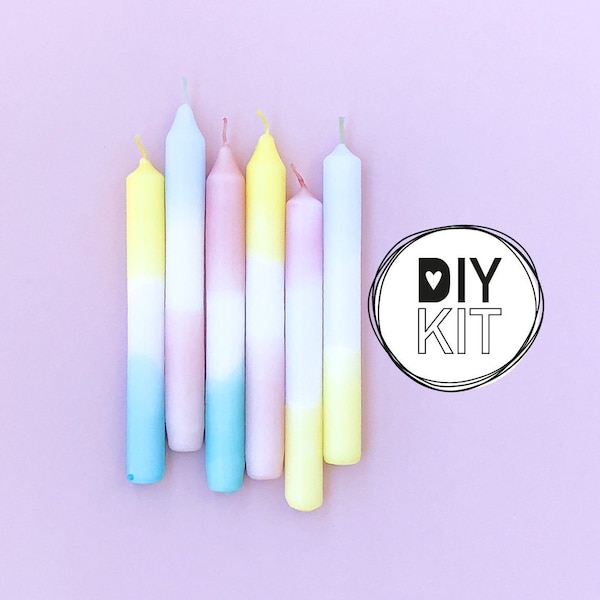 DIY Kit Kerzen Färben DIP DYE