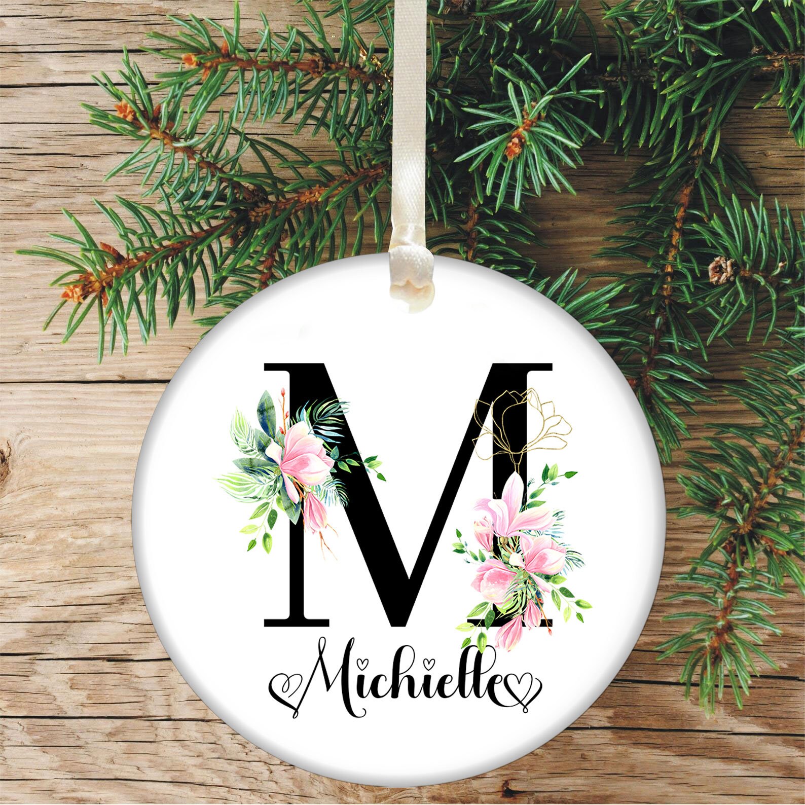 Personalized Name Christmas Ornaments 2021 Christmas  Etsy