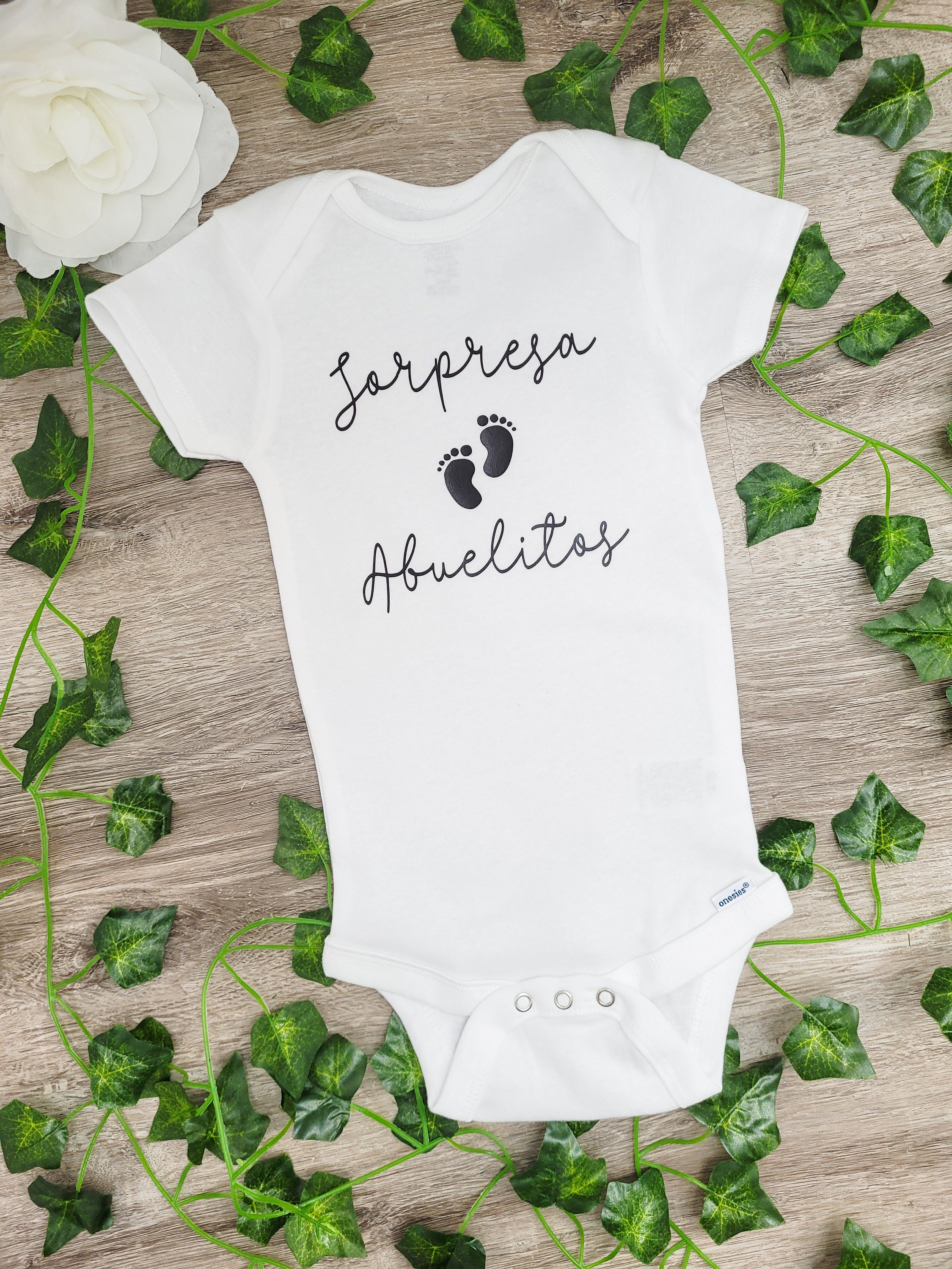 Spanish Baby Announcement Onesie Etsy