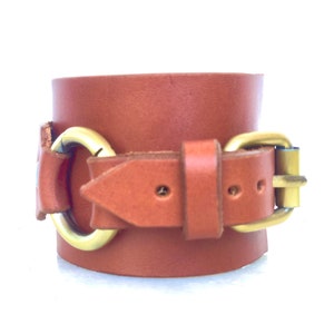 Leather cuff, Men leather bracelet, Leather bracelet image 4