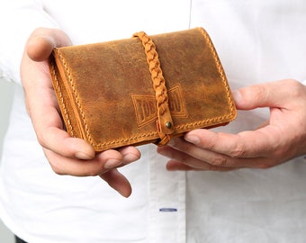 Leather tobacco pouch, Handmade leather tobacco case, Personalised gift for men and women, Leather gift, Tobacco bag, Leather tobacco holder