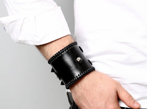 Handmade Leather Bracelet, Mens Leather Barcelet, Braided Leather Bracelet  for Men, Brown Leather Cuff, Men's Cuff, Leather Bracelet 