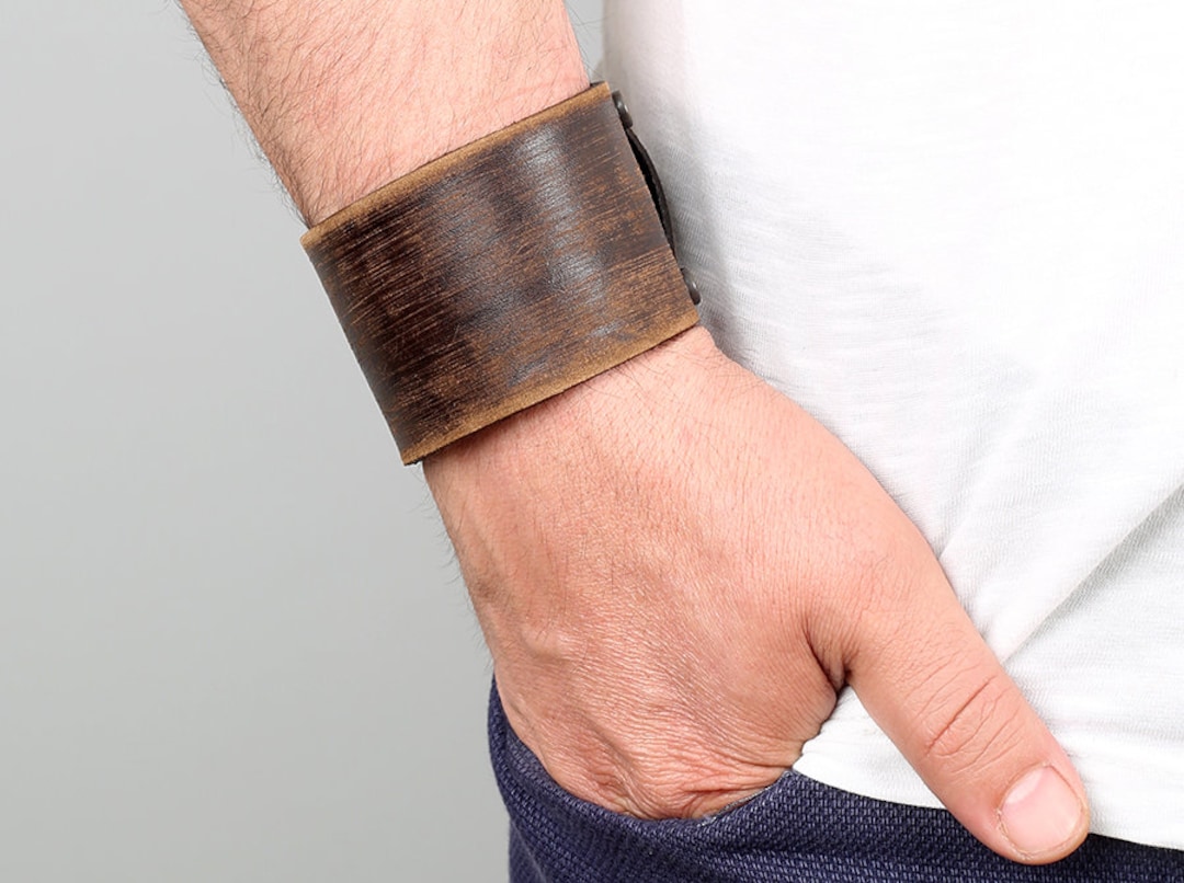 Wide Leather Bracelet, Men Bracelet, Cuff for Men, Handmade Leather Wristband, Adjustable Leather Cuff, Brown Leather, Leather Gift - Etsy Wide Leather Bracelet, Men Bracelet, Cuff for Men, Handmade Leather Wristband, Adjustable Leather Cuff, Brown Leather, Leather Gift - Etsy