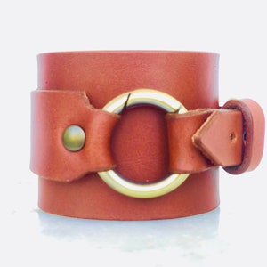 Leather cuff, Men leather bracelet, Leather bracelet image 2