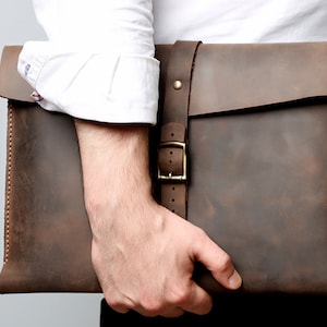 Personalised leather macbook case, Leather bag, Leather Macbook pro case, Macbook air case, Leather laptop case, Leather bag, Leather gift