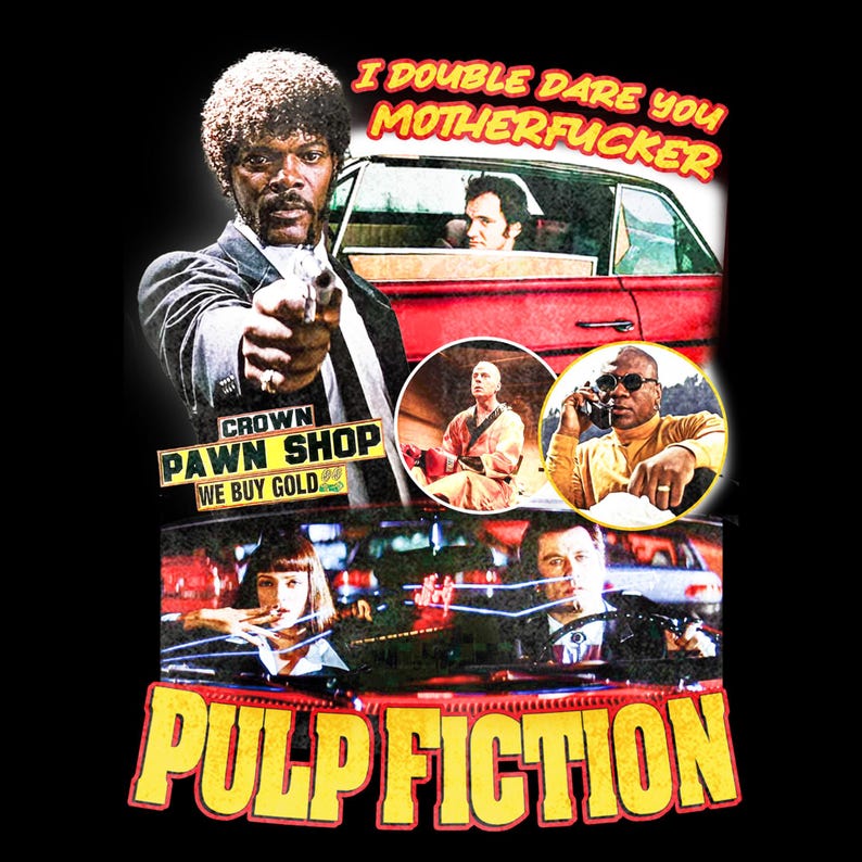 Vintage Pulp Fiction PNG| High-resolution Clipart | Pulp Fiction T ...
