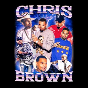 Chris Brown PNG, Chris Brown, Chris Brown Shirt, Chris Brown Heat Transfer, Chris Brown Graphic Tee, Gift for Fan, Hiphop PNG, Graphic png