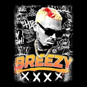 Chris Brown PNG, Chris Brown tshirt, Bootleg Hip Hop Shirt , Chris Brown Homage 90s , Hiphop png, Gift For Music Enthusiast, CB Breezy PNG