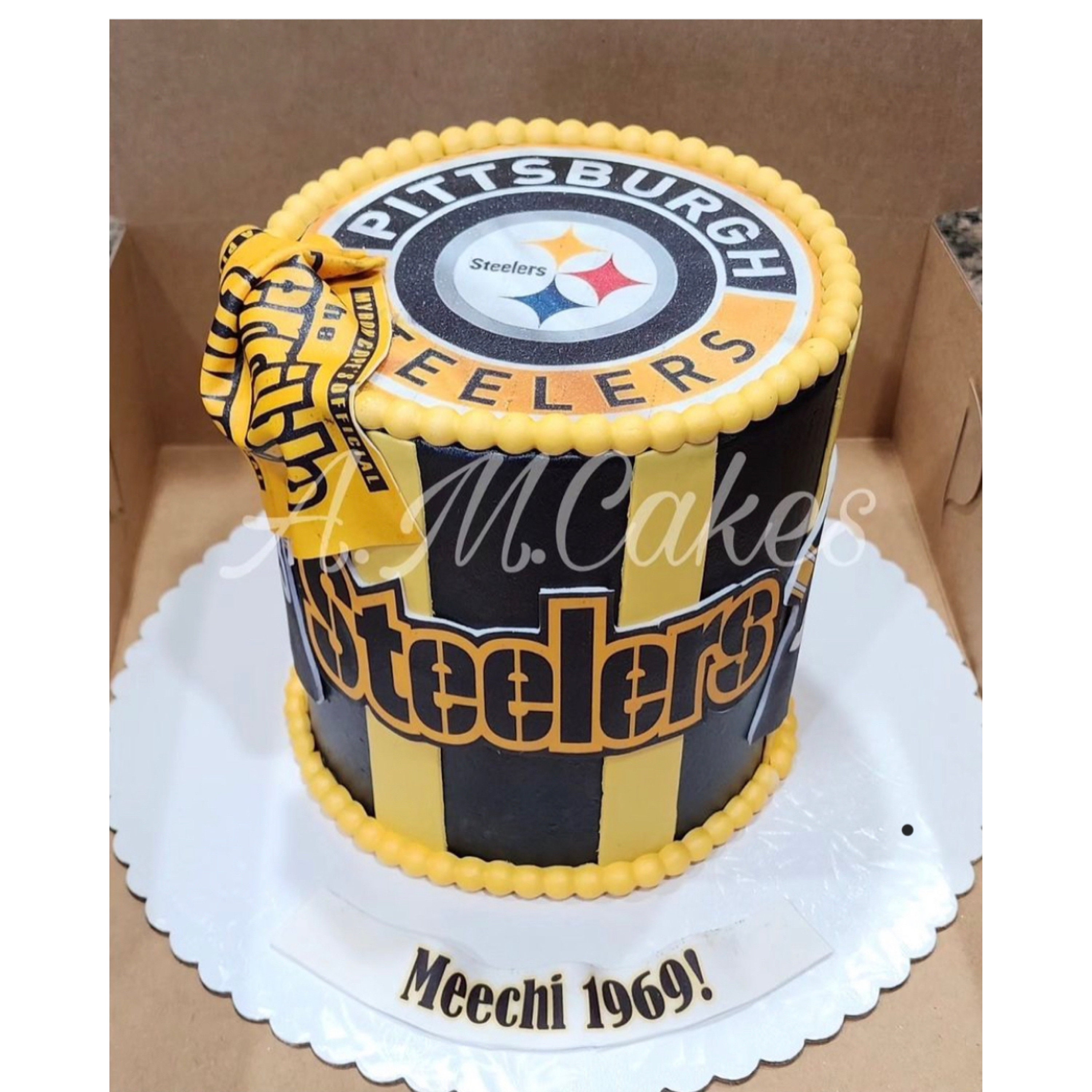 Steelers Cake Topper Image for Layer Cake or Sheet Cake - Etsy