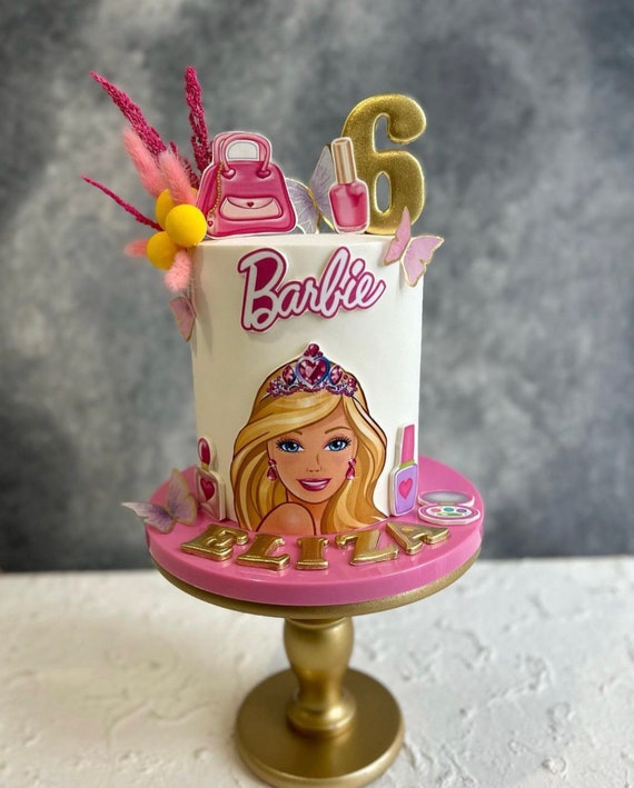 Gâteau Barbie Edible Cake Image Topper Liban