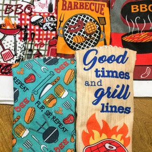 Crochet Hanging Towels BBQ