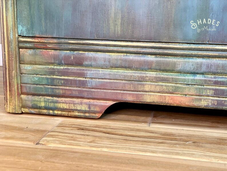 SALE Vintage Vanity Dresser Vintage Boho Painted Vanity Etsy