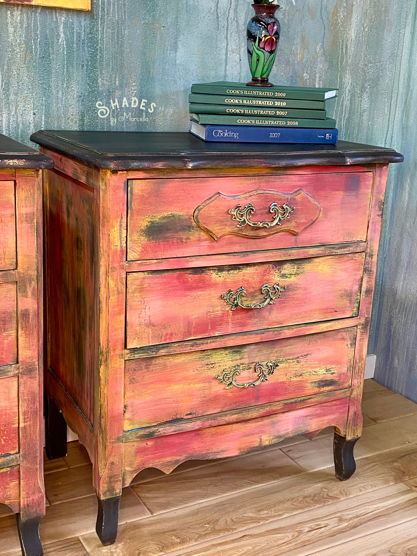 Boho Bedside Tables Night Stands Distressed Night Stands Etsy