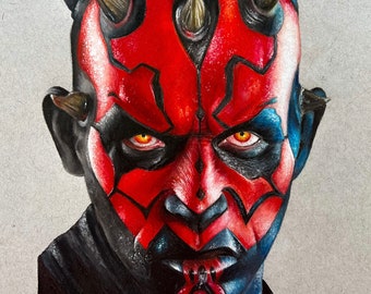 Darth Maul Original Art Print Open Edition 8" X 10"