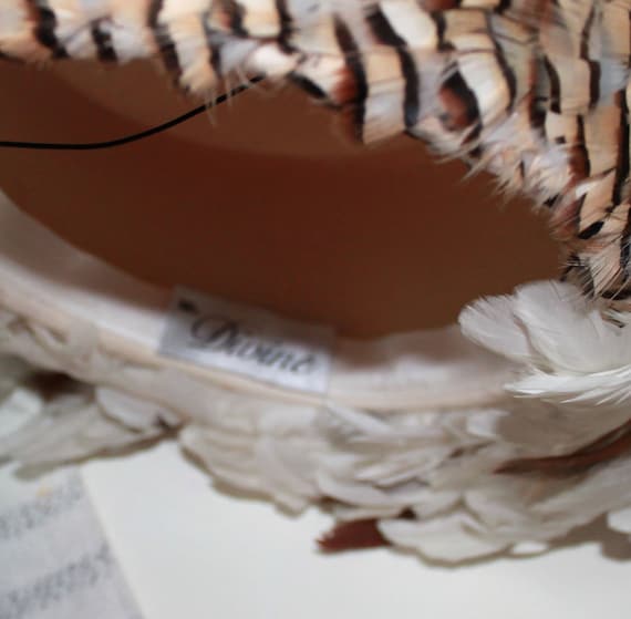 Vintage Ms Divine Designer Tagged Wool And Feathe… - image 6