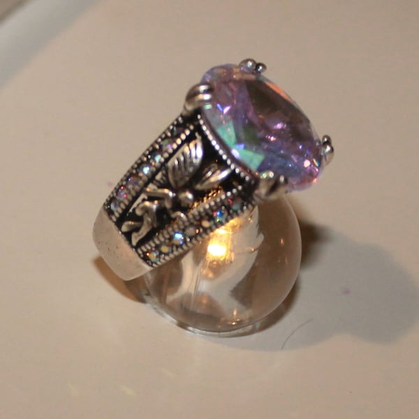 Kirks Folly Rhinestone Fairy Ring New Sz 7