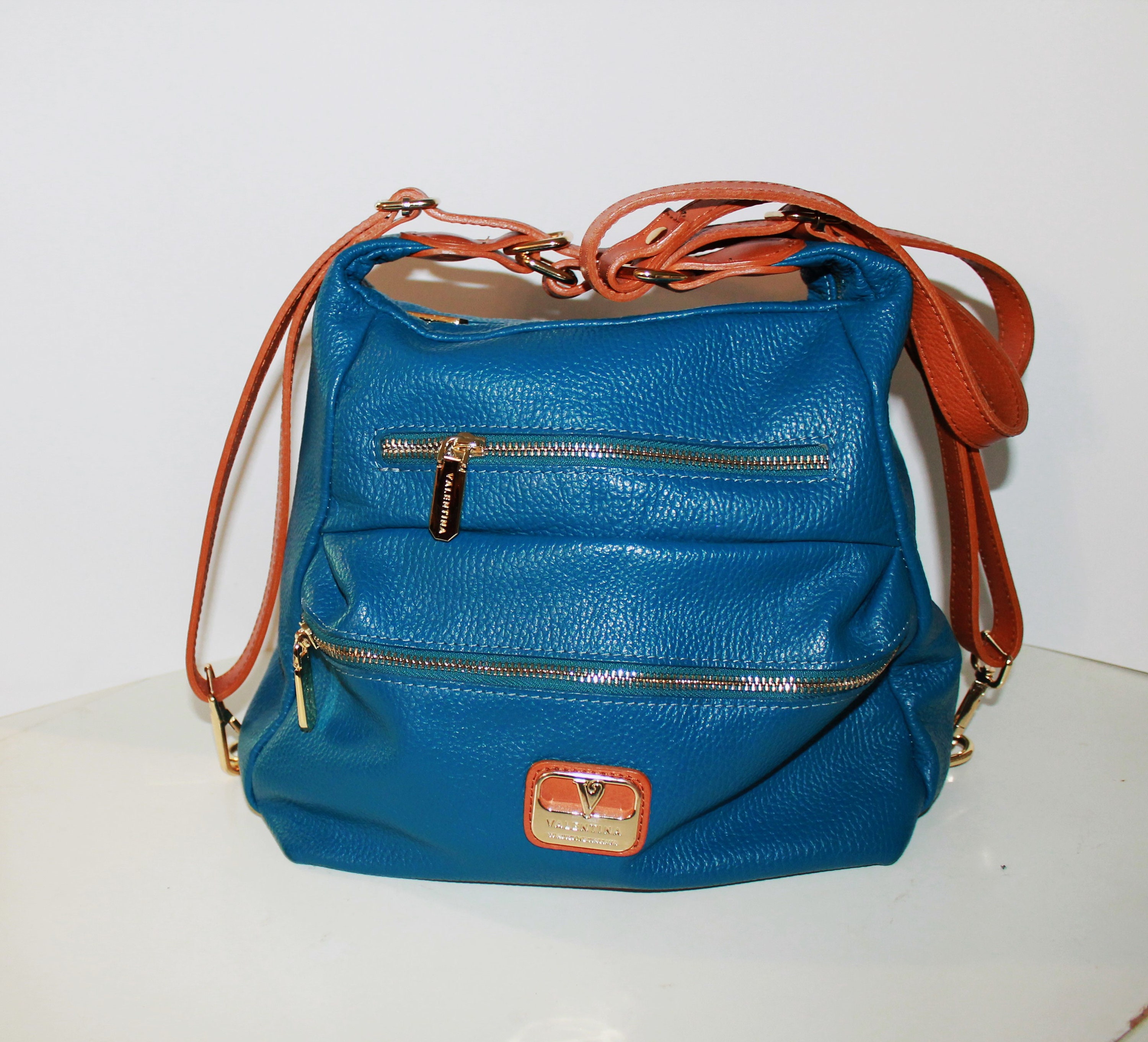 Valentina Backpack Purse Valentina Leather Purse Made In Italy NWT