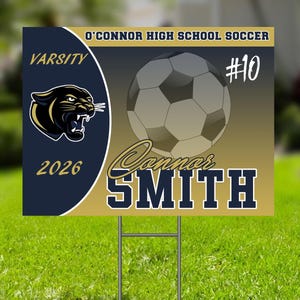 Customizable High School Sports Yard Sign | Custom Yard Sign Sports